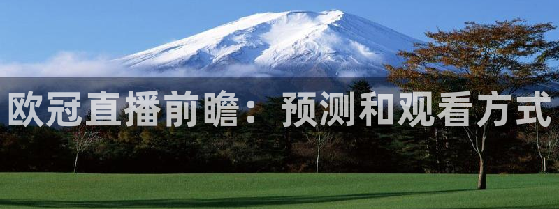 919体育直播安卓版：欧冠直播前瞻：预测和观看方式