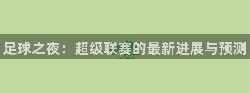 919体育直播app：足球之夜：超级联赛的最新进展与预测